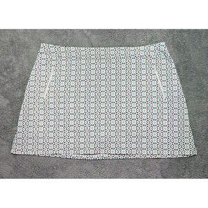 Ruby Rd Athletic Skort Size 22W Geometric Zipped Pockets NWOT